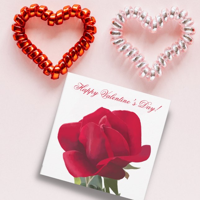 Röd ros - Red rose  Julkort (Skapare uppladdad)