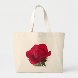 Röd ros - Red rose Jumbo Tygkasse