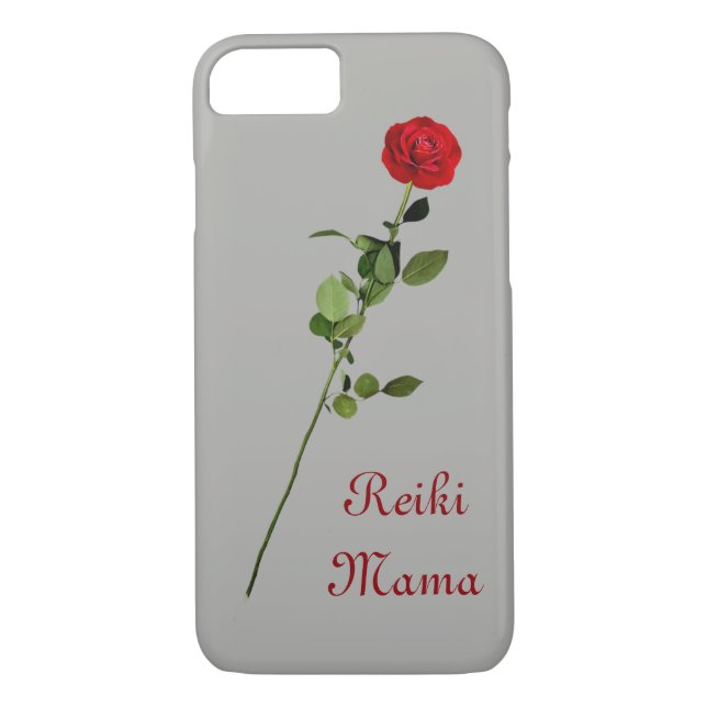 Röd ros Reiki Mamma design Case-Mate iPhone Skal (Baksida)