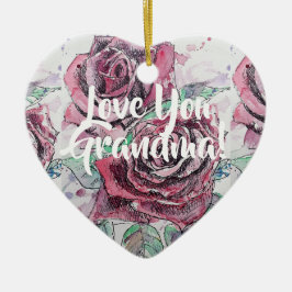 Röd ros ro Blommigt Kärlek Du Grandma Dekoration