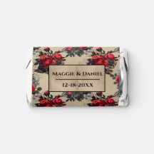 Röd ros Romantic Wedding Favors Elegant Candy