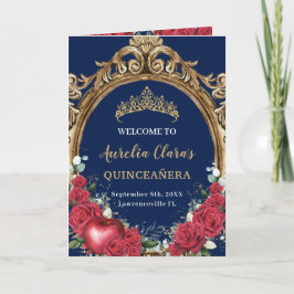 Röd ros Snö White Quinceañera-order om händelser Program