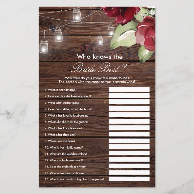 Röd ros som känner till det bästa spelet (Framsida)