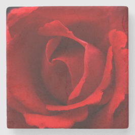 Röd ros stenunderlägg
