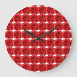 Röd ros stor klocka