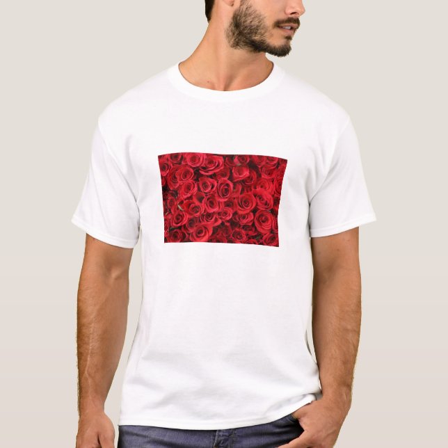 Röd ros t-shirt (Framsida)