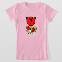 Röd ros T-Shirt
