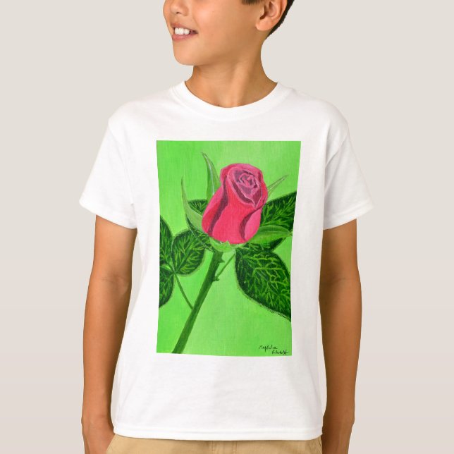 Röd ros T-Shirt (Framsida)