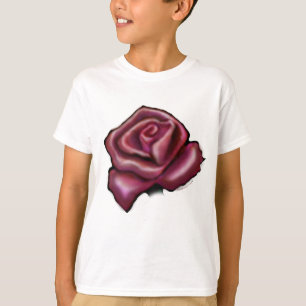 Röd ros t-shirt
