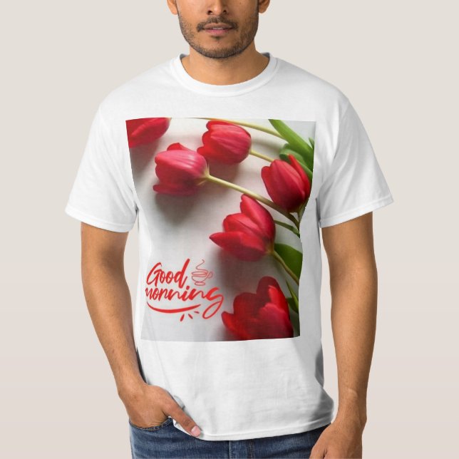 Röd ros 🌹 🌹 🌹 t shirt (Framsida)