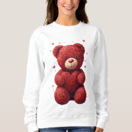 “Röd Ros Teddybjörn – Sött Alla Hjärtans Dag-prese T Shirt