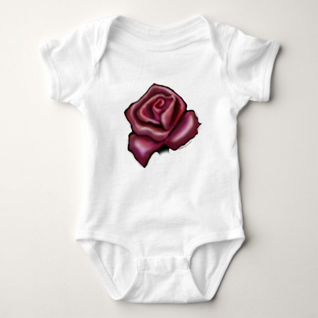 Röd ros tee shirt (Framsida)