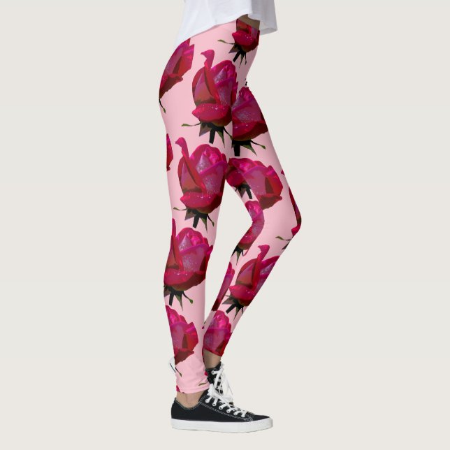 röd ros Thunder_Cove-rosa Leggings (Höger)