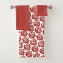 Röd ros - Towel Set