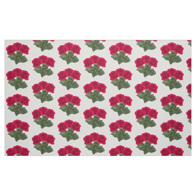 Röd ros tyg (Fat Quarter)