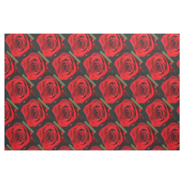Röd ros tyg (Fat Quarter)