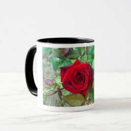 Röd ros Valentines day Mugg