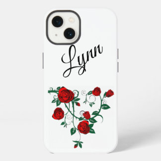 Röd ros Vine Apple iPhone 13, Tuff