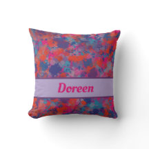 Röd Rosa Blått Lila Modern färgdroppar