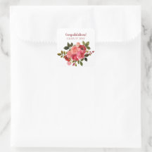 Röd Rosa Blommig Ros Examen
