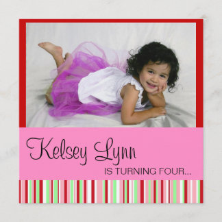 Röd rosa inbjudan för vattenmelon