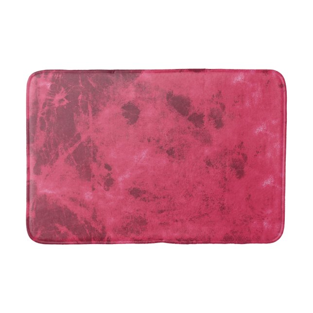 Röd rosa kärlek inspirerad grunge abstrakt designk badrumsmatta (Framsidan)
