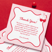 Röd Rosa Körsbär Valentines Bröllopsfest Tack