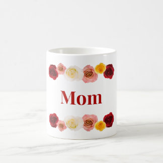 Röd Rosa och Gul ros Mamma-kaffet Mugg