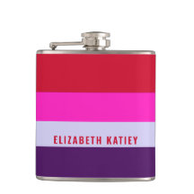 Röd, Rosa och Lila Rand Mönster