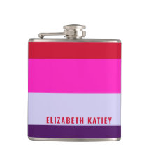 Röd, Rosa och Lila Rand Mönster