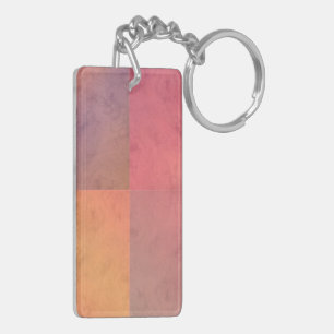 Röd Rosa Orange Gul Geometrisk Akvarellkonst