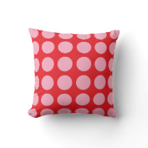 Röd rosa polka dots