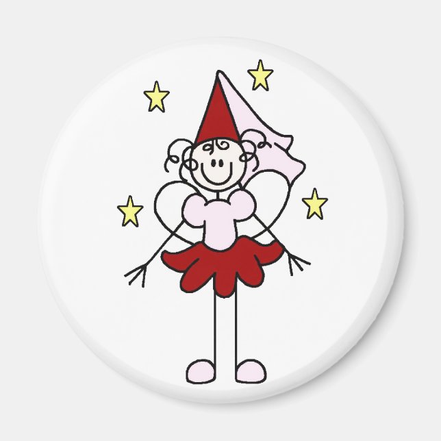 Röd/Rosa Prinsessa Magnet (Framsidan)