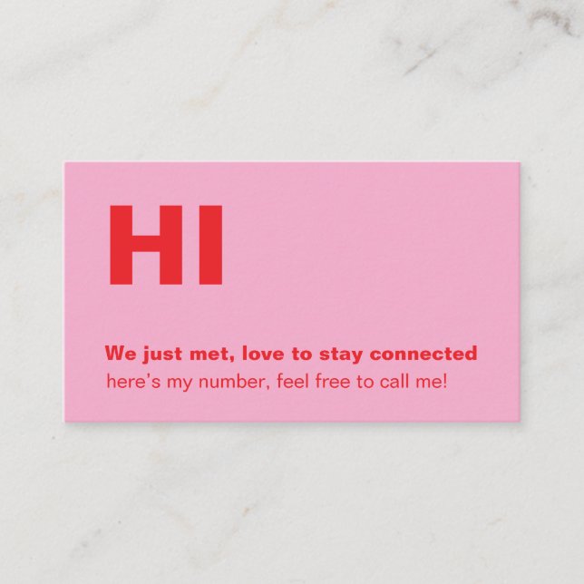 Röd Rosa Rolig Dating Ring Mig Kort Stil (Framsida)