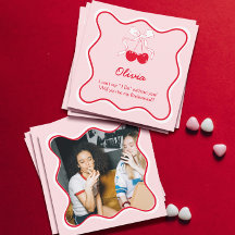 Röd Rosa Vill du vara min brudtärna Förslag Kort