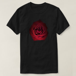 RÖD ROSBLOMMA TEE