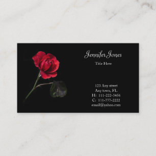 Röd rosblommigtvisitkort visitkort