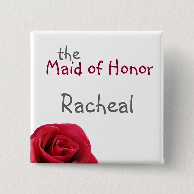 Röd rosbröllopsfesten knäppas knapp (Framsida)