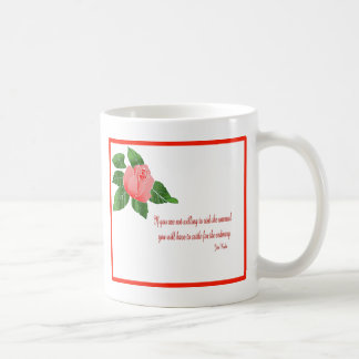 Röd rosinspiration kaffemugg