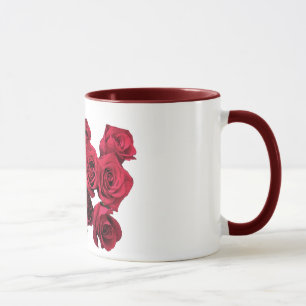 Röd rosmugg mugg