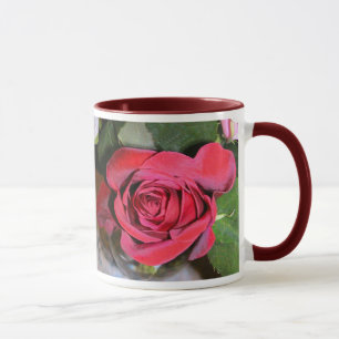 Röd rosmugg mugg