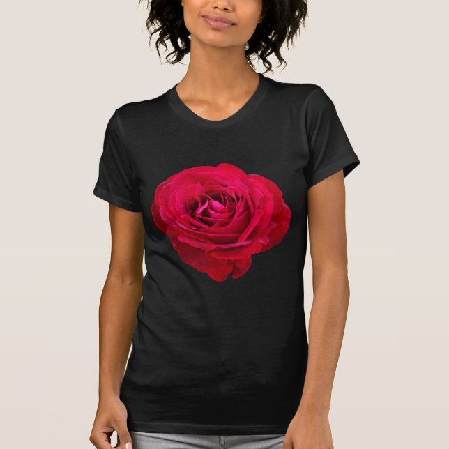 Röd rosT-tröja T-shirt (Framsida)
