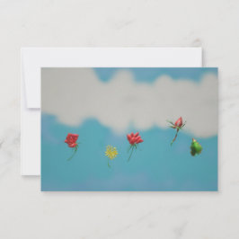 Röd rostackkort tack kort