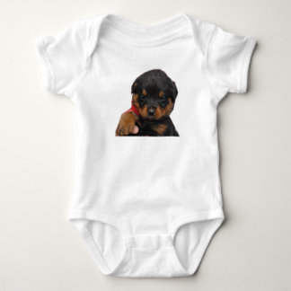 Röd Rottweiler valp T-shirt