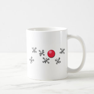 Röd Rubber boll och jackar Kaffemugg