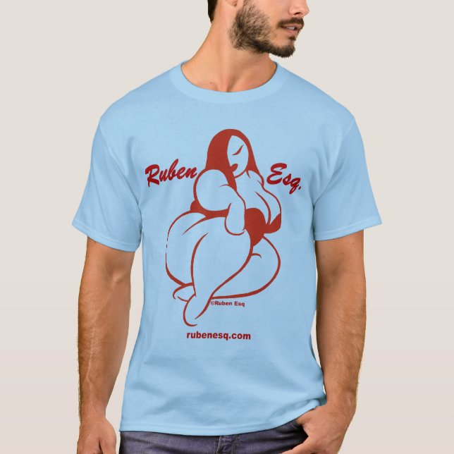 (Röd) Ruben Esq logotyp, Tröja (Framsida)