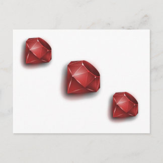 Röd Ruby Vykort