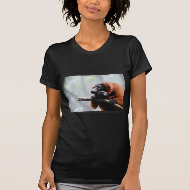 Röd Ruffed Lemur Tröja (Framsida)