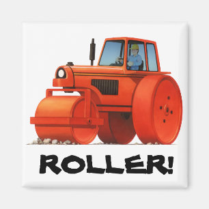 Röd rulle magnet