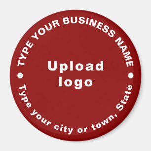 Röd runda formmagnet för Business Brand Magnet